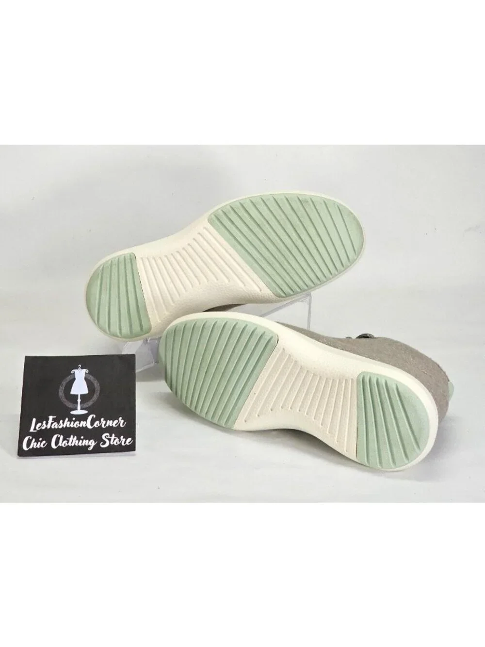 Allbirds Women's Light Gray Lime Heathered Matterhorn Wool Piper Mids Sz 9 1557 - Picture 8 of 15